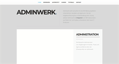 Desktop Screenshot of adminwerk.com